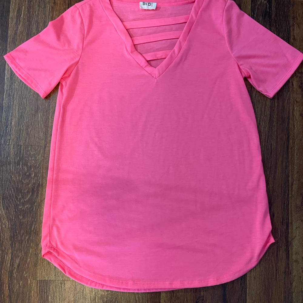 Hot pink shirt